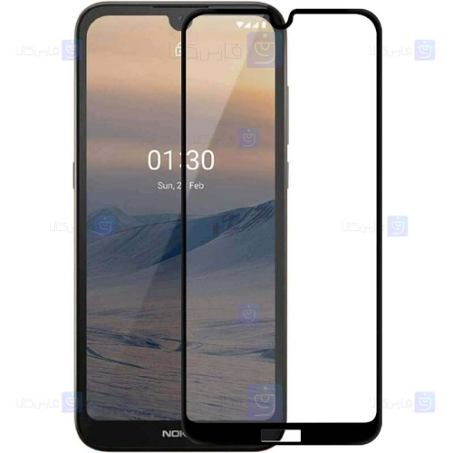 محافظ صفحه نمایش تمام چسب با پوشش کامل نوکیا Full Glass Screen Protector For Nokia 1.3