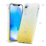 قاب ژله ای اکلیلی اپل Glitter Gradient Color Alkyd Jelly Case Apple iPhone XR
