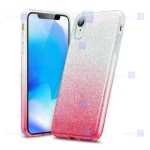 قاب ژله ای اکلیلی اپل Glitter Gradient Color Alkyd Jelly Case Apple iPhone XR
