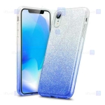 قاب ژله ای اکلیلی اپل Glitter Gradient Color Alkyd Jelly Case Apple iPhone XR