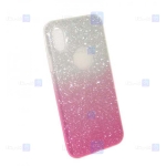 قاب ژله ای اکلیلی اپل Glitter Gradient Color Alkyd Jelly Case Apple iPhone Xs Max