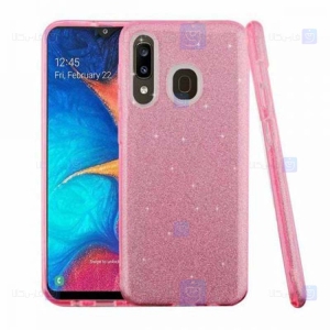 قاب ژله ای اکلیلی سامسونگ Glitter Gradient Color Alkyd Jelly Case Samsung Galaxy A10s