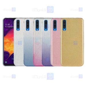 قاب ژله ای اکلیلی سامسونگ Glitter Gradient Color Alkyd Jelly Case Samsung Galaxy A50
