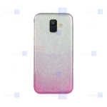 قاب ژله ای اکلیلی سامسونگ Glitter Gradient Color Alkyd Jelly Case Samsung Galaxy A6 2018