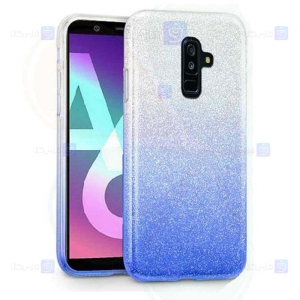 قاب ژله ای اکلیلی سامسونگ Glitter Gradient Color Alkyd Jelly Case Samsung Galaxy A6 Plus 2018