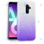 قاب ژله ای اکلیلی سامسونگ Glitter Gradient Color Alkyd Jelly Case Samsung Galaxy A6 Plus 2018