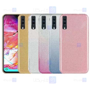 قاب ژله ای اکلیلی سامسونگ Glitter Gradient Color Alkyd Jelly Case Samsung Galaxy A70s