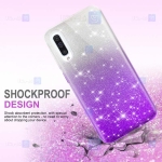 قاب ژله ای اکلیلی سامسونگ Glitter Gradient Color Alkyd Jelly Case Samsung Galaxy A70