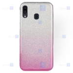 قاب ژله ای اکلیلی سامسونگ Glitter Gradient Color Alkyd Jelly Case Samsung Galaxy M20
