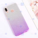 قاب ژله ای اکلیلی سامسونگ Glitter Gradient Color Alkyd Jelly Case Samsung Galaxy M20