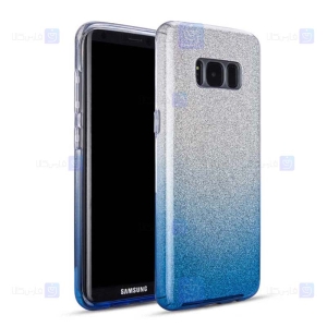 قاب ژله ای اکلیلی سامسونگ Glitter Gradient Color Alkyd Jelly Case Samsung Galaxy S8