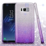 قاب ژله ای اکلیلی سامسونگ Glitter Gradient Color Alkyd Jelly Case Samsung Galaxy S8
