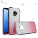 قاب ژله ای اکلیلی سامسونگ Glitter Gradient Color Alkyd Jelly Case Samsung Galaxy S9