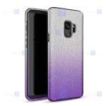 قاب ژله ای اکلیلی سامسونگ Glitter Gradient Color Alkyd Jelly Case Samsung Galaxy S9