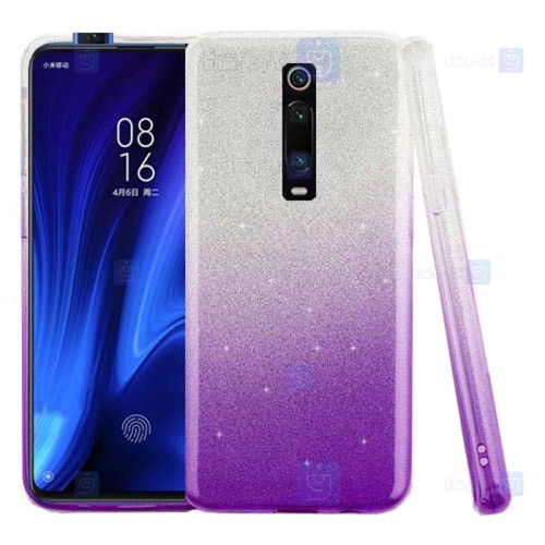 قاب ژله ای اکلیلی شیائومی Glitter Gradient Color Alkyd Jelly Case Xiaomi Redmi K20 K20 Pro Mi 9T Mi 9T Pro