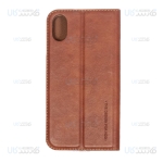 کیف محافظ چرمی اپل HBD Leather Standing Cover For Apple iPhone Xs