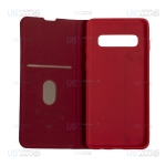 کیف محافظ چرمی سامسونگ HBD Leather Standing Cover For Samsung Galaxy S10 Plus