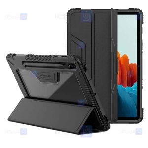 کیف بامپردار نیلکین تبلت سامسونگ Nillkin Bumper Leather Cover Samsung Galaxy Tab S7