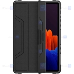 کیف بامپردار نیلکین تبلت سامسونگ Nillkin Bumper Leather Cover Samsung Galaxy Tab S7 Plus