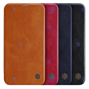 کیف محافظ چرمی نیلکین اپل Nillkin Qin Case For Apple iPhone 12 mini