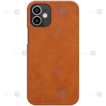 کیف محافظ چرمی نیلکین اپل Nillkin Qin Case For Apple iPhone 12 mini