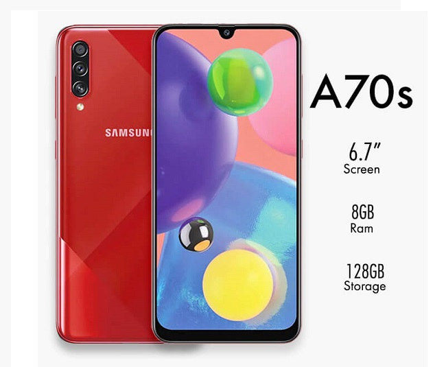 گوشی Samsung Galaxy A70s دو سیم کارت با ظرفیت 128 گیگابایت