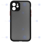 قاب محافظ مات با محافظ لنز اپل Transparent Hybrid Case Apple iPhone 12