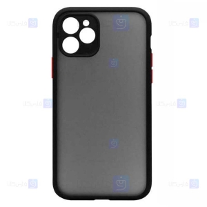 قاب محافظ مات با محافظ لنز اپل Transparent Hybrid Case Apple iPhone 12 Pro