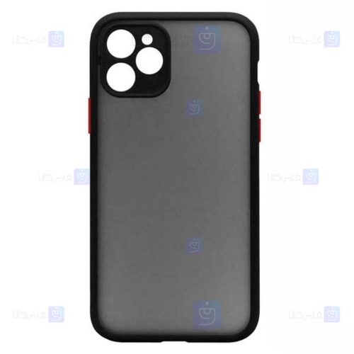 قاب محافظ مات با محافظ لنز اپل Transparent Hybrid Case Apple iPhone 12 Pro