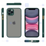 قاب محافظ مات با محافظ لنز اپل Transparent Hybrid Case Apple iPhone 12 Pro