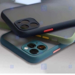 قاب محافظ مات با محافظ لنز اپل Transparent Hybrid Case Apple iPhone 12 Pro