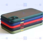 قاب محافظ مات با محافظ لنز اپل Transparent Hybrid Case Apple iPhone 12 Pro