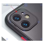 قاب محافظ مات با محافظ لنز اپل Transparent Hybrid Case Apple iPhone 12 mini