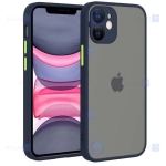 قاب محافظ مات با محافظ لنز اپل Transparent Hybrid Case Apple iPhone 12 mini