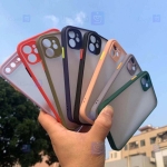 قاب محافظ مات با محافظ لنز اپل Transparent Hybrid Case Apple iPhone 12 mini