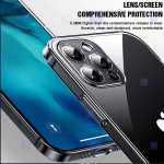 قاب محافظ ژله ای 5 گرمی با محافظ لنز آیفون Clear Jelly Case With lens Protector For Apple iPhone 12 Pro Max
