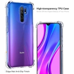 قاب محافظ ژله ای کپسول دار 5 گرمی شیائومی Clear Tpu Air Rubber Jelly Case For Xiaomi Redmi 9 Prime