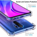 قاب محافظ ژله ای کپسول دار 5 گرمی شیائومی Clear Tpu Air Rubber Jelly Case For Xiaomi Redmi 9 Prime