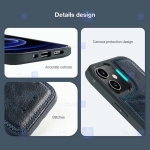 قاب محافظ چرمی نیلکین اپل Nillkin Aoge Leather Case Apple iPhone 12 mini