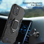 قاب محافظ ضد ضربه انگشتی اپل Ring Holder Iron Man Armor Case Apple iPhone 12 Pro Max