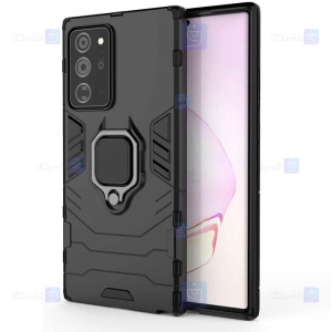 قاب محافظ ضد ضربه انگشتی سامسونگ Ring Holder Iron Man Armor Case Samsung Galaxy Note 20 Ultra