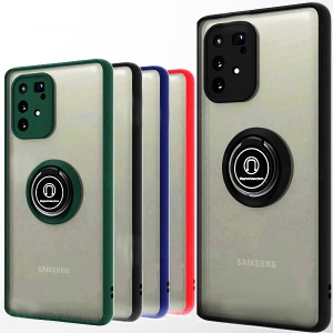 قاب محافظ مات انگشتی سامسونگ Translucent Matte Hybrid Ring Case Samsung Galaxy S10 Lite 2020