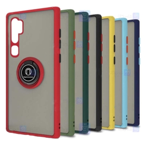 قاب محافظ مات انگشتی شیائومی Translucent Matte Hybrid Ring Case Xiaomi Mi Note 10 Pro
