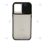 قاب محافظ مات با محافظ لنز آیفون Transparent Hybrid Matte Cam Protector Case for Apple iPhone 12 mini