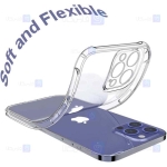 قاب محافظ ژله ای کپسول دار با محافظ لنز آیفون Clear Jelly Air Rubber Case With lens Protector For Apple iPhone 12 Pro Max