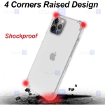 قاب محافظ ژله ای کپسول دار با محافظ لنز آیفون Clear Jelly Air Rubber Case With lens Protector For Apple iPhone 12 Pro Max