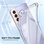 قاب محافظ ژله ای کپسول دار 5 گرمی سامسونگ Clear Tpu Air Rubber Jelly Case For Samsung Galaxy S21