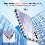 قاب محافظ ژله ای کپسول دار 5 گرمی سامسونگ Clear Tpu Air Rubber Jelly Case For Samsung Galaxy S21