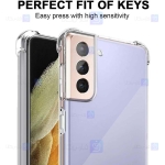 قاب محافظ ژله ای کپسول دار 5 گرمی سامسونگ Clear Tpu Air Rubber Jelly Case For Samsung Galaxy S21 Plus