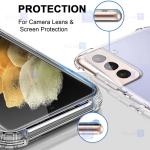 قاب محافظ ژله ای کپسول دار 5 گرمی سامسونگ Clear Tpu Air Rubber Jelly Case For Samsung Galaxy S21 Plus